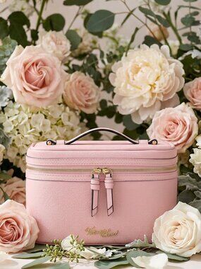 Luxe Mini Travel Vanity Case in Chalk Rose (New Design) NWT